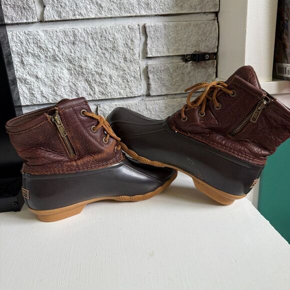 Sperry Women's Saltwater Waterproof Duck Rain Boots Outdoors Camping Hiking Sz 8 - Picture 4 of 7